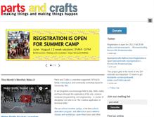 Tablet Screenshot of partsandcrafts.org